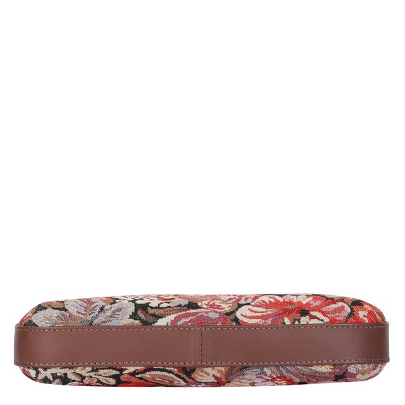 Floral Pattern Tapestry Fabric Hobo Bag For Women | Shoulder Sling Bag - Picture 6 of 9